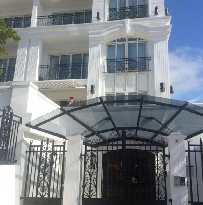 View of entrance and facade details