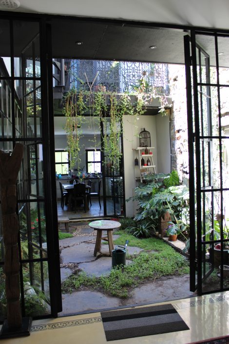 View towards courtyard from Kitchen